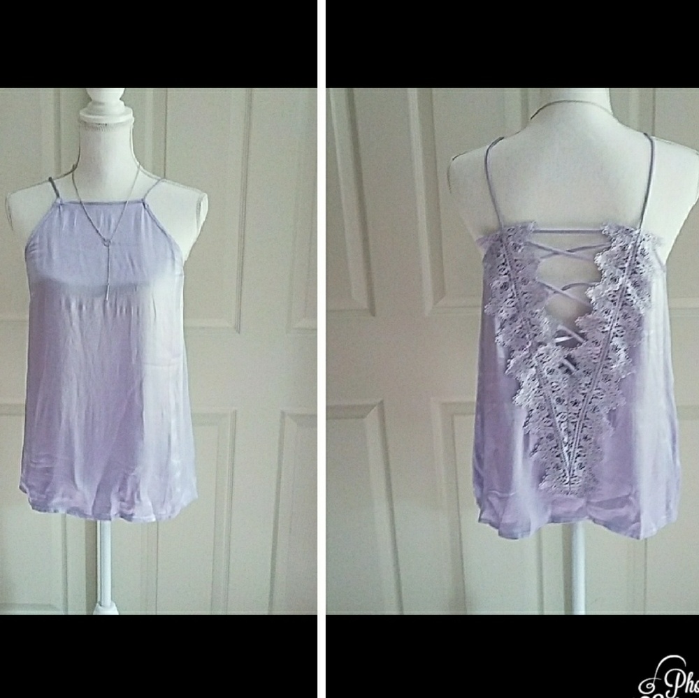 ♨New! Lace back tank